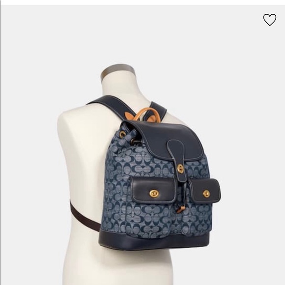 Coach Bags Coach Heritage Backpack In Signature Chambray Poshmark